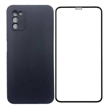 Imagem de Capa Veludo Preto Compatível Galaxy M54+Pelicula Vidro 3D