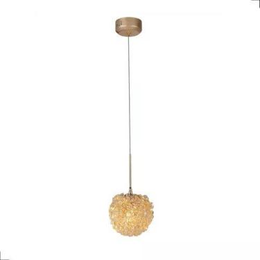 Imagem de Luminária pendente globo cristal - 3000k - branco quente - AAATOP