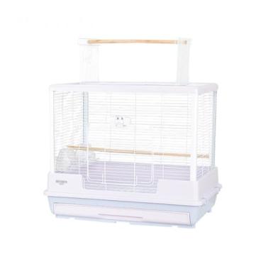 Imagem de Gaiola de pássaro superior aberta de metal gaiola de pássaro chassi de puxar fio horizontal elevado ninho de pássaro papagaio (Roxo)