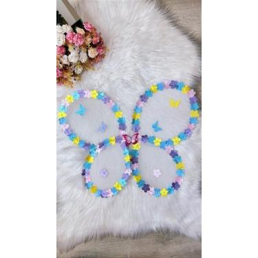 Imagem de Asa Borboleta Jardim Encantado Fada - Acessório de Fantasia com Detalh