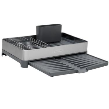 Imagem de Escorredor Louça Inox Tramontina Plurale Bandeja Coletora Porta Talher