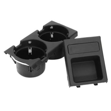 Imagem de [Substituição] Suporte de copo de água para console central de carro, bandeja de moedas para BMW Série 3 E46 318I 320I 98-06 51168217953 Preto QCBQBI
