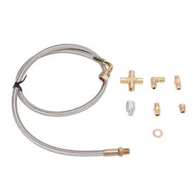 Imagem de Generic Linha de Retorno de óleo, Kit de Linha de Alimentação de óleo Turbo de Metal para T3 T4 T04E T60 T61 T61 T70