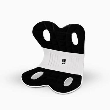 Imagem de Almofada Apoio Lombar Cadeira Correção Coluna M Preto - Alecrim