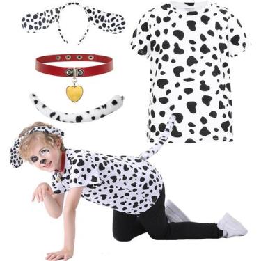Imagem de Conjunto de fantasias Dalmatian 101 Days Of School Kids com camisa e a