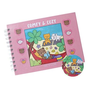 Imagem de Livro De Colorir Comfy E Cozy Rosa - Ciranda Cultural