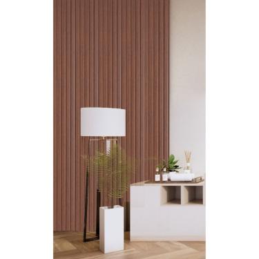 Imagem de Painel Ripado De Madeira Mdf 270cmx1,5cmx6cm (0,54m²) Cumaru