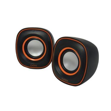 Imagem de Caixa De Som Para Pc Oex Round Sk100 - Preto E Laranja