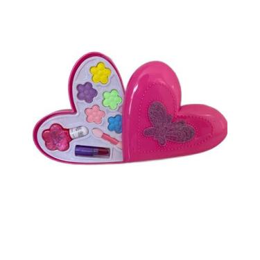 Imagem de Kit Beleza Infantil Coração Rosa com Borboleta - PeD Impex