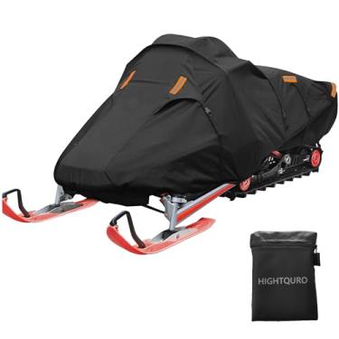 Imagem de HIGHTQURO Capa protetora universal para snowmobile à prova d'água e proteção UV Snowmobile Armazenamento resistente (serve para comprimento 330.2 cm x 129.5 cm x 121.9 cm)