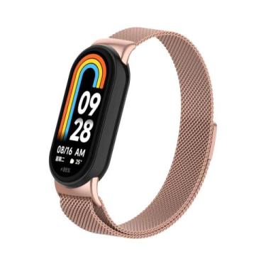 Imagem de Pulseira Magnética De Metal Para Xiaomi Band 9/8 Com Laço Milanês Inte
