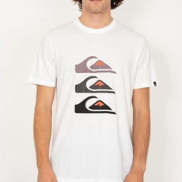 Imagem de Camiseta Quiksilver Three Logo SM26 Masculina-Masculino