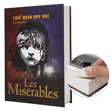 Imagem de Cofre de papel em formato de livro real, com compartimento oculto secreto, cadeado com segredo, 22 cm x 15,5 cm x 5 cm (Os Miseráveis – Segredo)
