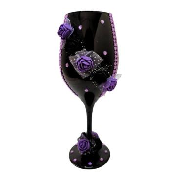 Imagem de Taça Preta Pomba Gira Maria Mulambo Rosas + Presente