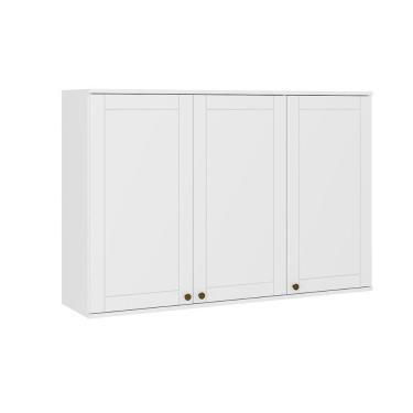 Imagem de Armário Aéreo Cozinha Modulado Bella 2601 Com 3 Portas 120cm Branco