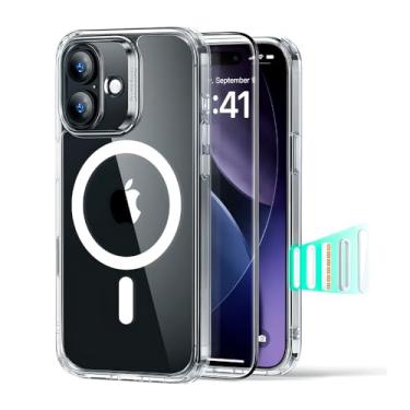 Imagem de Capa Halolock Classic Hybrid Transparente para iPhone 17 com Botão de Controle de Câmera, Compatibilidade M4g-S4fe e Proteção Reforçada Contra Impactos, Anti-Amarelamento Duradouro
