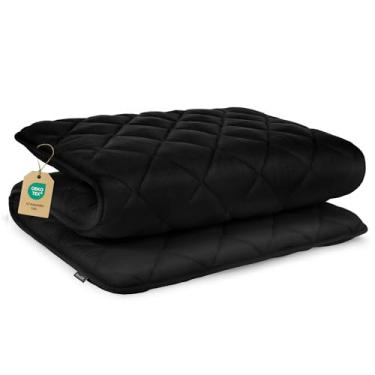 Imagem de Aircliff Colchão de futon japonês, tapete de tatame de enrolar, almofada de dormir, Shikibuton, colchão de espuma portátil para dormir, dormitório, cama de hóspedes, projetado no Japão (preto, casal)