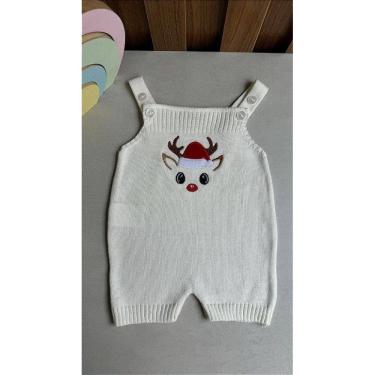 Imagem de Jardineira Romper Natal Rena Pérola