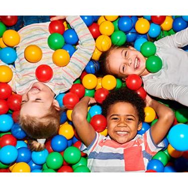 Imagem de Pensou Comprou 50 Unidades Bolinhas Coloridas Que Não Amassam, Plástico Atóxico, Resistentes, Seguras, Leves, Piscina, Cercadinho, Playground, Festa