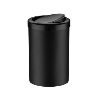 Imagem de Lixeira Tampa Basculante Banheiro Lavabo 8 Litros Preta Future 1220pt