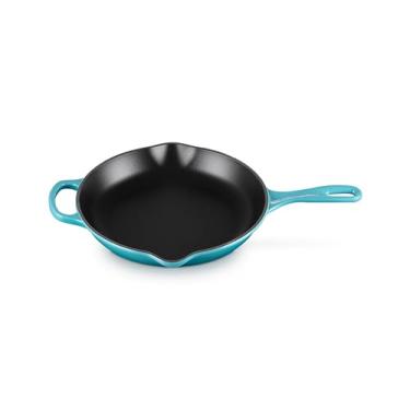 Imagem de Le Creuset Skillet Redonda 26 cm com Alça Ferro Fundido Esmaltado Signature Azul Caribe
