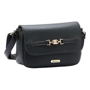 Imagem de Bolsa Feminina Transversal Moderna Minimalista Chenson, Preto