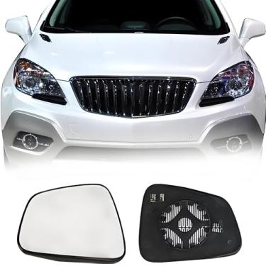 Imagem de Vidro de substituição do espelho lateral do motorista para Buick Encore 2013-2016 Chevrolet Trax 2015-2020, vidro retrovisor lateral esquerdo aquecido externo automotivo para Buick Encore e Chevrolet