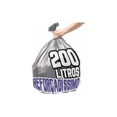 Imagem de Kit 3 Saco De Lixo 200 Litros 100 Un Vermelho, Azul E Cinza - Higipack