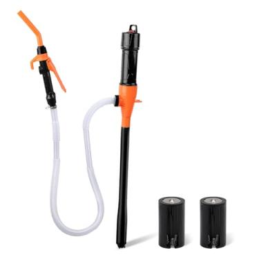 Imagem de Bomba de transferência Bombas alimentadas por bateria para gasolina diesel combustível água não potável com boquilla controle fluxo e