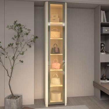 Imagem de Guarda Roupa Modulado com LED e Vidro Reflecta 1 Porta com Pés MDF Inn