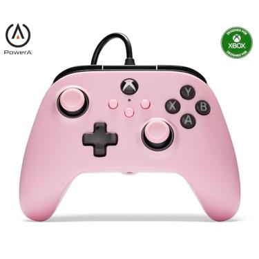 Imagem de Kabelgebundener PowerA Controller für Xbox Series X|S - Rosa, Gamepad, kabelgebundener Videospiel-Controller, Gaming-Controller, kompatibel mit Xbox One