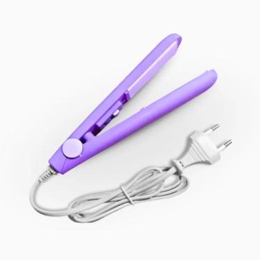 Imagem de Mini Chapinha Portátil Profissional – Prancha Alisadora Compacta, Leve e Ideal para Viagens, Retoques Rápidos e Alisamento Prático no Dia a Dia