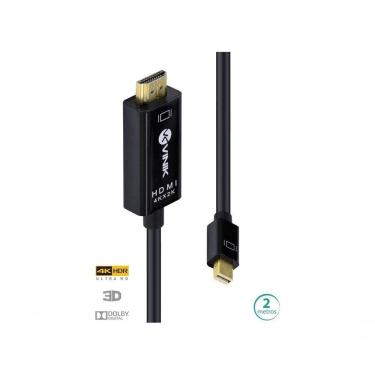 Imagem de Cabo Mini Displayport Para Hdmi 2.0 4k Ultra Hd 2 Metros - H20mdp-2