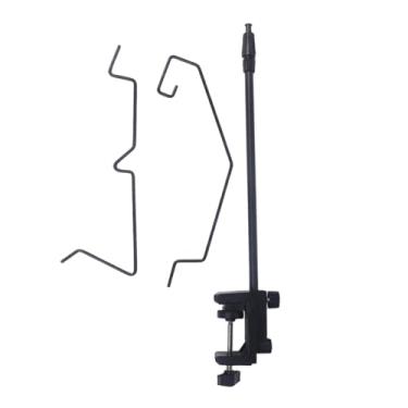 Imagem de Aymzbd Suporte para lanterna de acampamento, suporte para mastro de lanterna, telescópico portátil para pendurar luz de acampamento para jardim, churrasco,