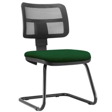 Imagem de Cadeira De Escritório Fixa Zip L02 Crepe Verde Musgo
