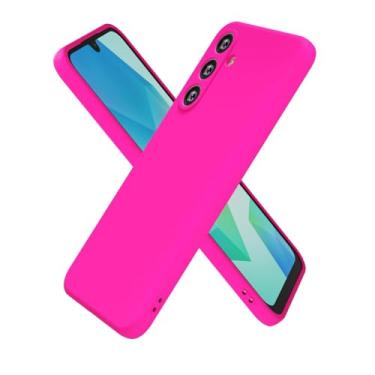 Imagem de oakxco Capa de silicone para Samsung Galaxy A16 5G, ultrafina, fina, para mulheres e meninas, cor lisa, minimalista, estética, fofo, design feminino, gel de borracha macia com capa para câmera