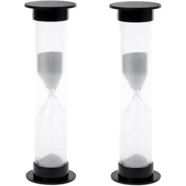 Imagem de Mini temporizador de areia de ampulheta de 2 peças - relógio de 1 minuto (60 segundos) | Temporizador de areia compacto para jogos, exercícios e gerenciamento de tempo | Ferramenta de cronometragem