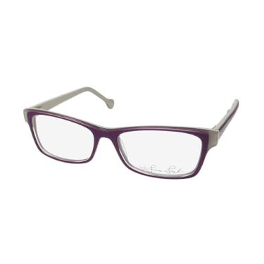 Imagem de Lisa Loeb Óculos femininos Fly com armação e acetato de plástico acetato da American Music Celebrity, Frutas silvestres/marfim, 52-16-135