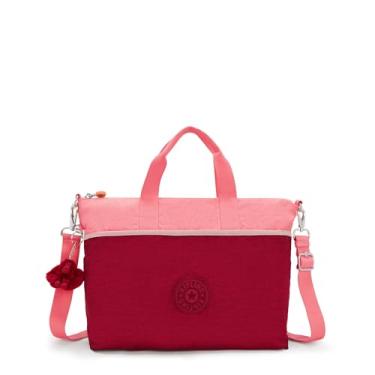 Imagem de Kipling Bolsa de ombro Elida, Rosa Funky Red Bl, 11''L x 13.25''H x 4.75''D