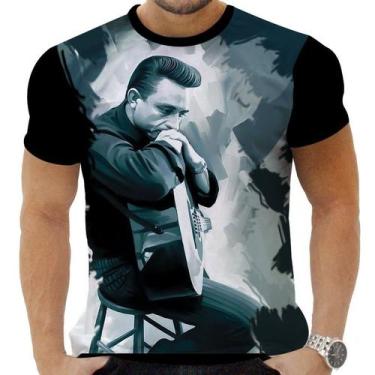 Imagem de Camiseta Camisa Personalizada Rock Clássico Johnny Cash 8 - Obsidiana 