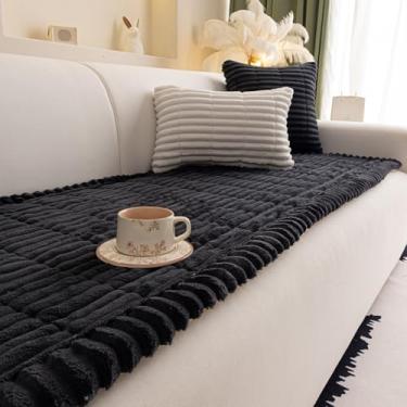 Imagem de HGTRH Capa de sofá sofá de canto em forma de L com encosto alto 2 lugares peça de canto de 3 lugares, capa de sofá em forma de U grande XXL, capa de sofá antiderrapante fundo de silicone, confortável