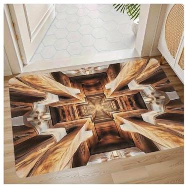 Imagem de SPXMQSS Tapete de banheiro antiderrapante tapete de banho antiderrapante tapetes de banho para banheiro tapetes de banheiro tapetes de banho absorventes 3D secagem rápida F 40 * 60 cm (veludo cristal)