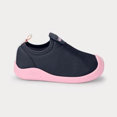 Imagem de Tênis Infantil Bibi Fisioflex 5.0 Azul Marinho com Rosa, 23