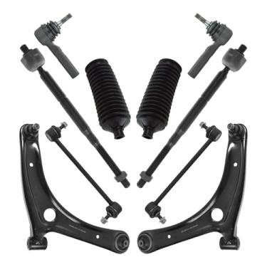 Imagem de TRQ Kit de direção dianteira e suspensão CH4510100 CH4511100 compatível com Jeep Compass 2017