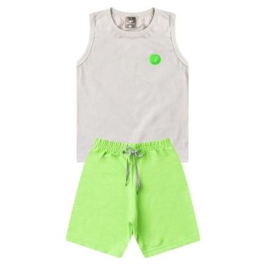 Imagem de Conjunto Infantil Menino Verão Regata Algodão Premium Kangulu-Masculino
