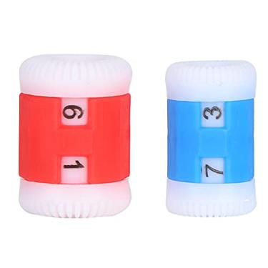 Imagem de Contador de malha de plástico tricô crochê ponto marcador linha anel ferramenta de costura acessórios cor durável compacto leve para tricô crochê artesanal artesanato contagem (1 grande 1 pequeno)