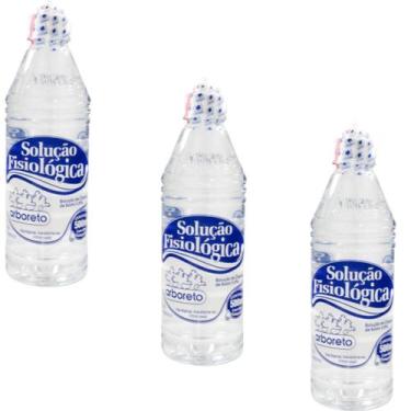 Imagem de Soro Fisiológico  Clor Sódio 9% Arboreto 500Ml Kit Com 3 Unidades