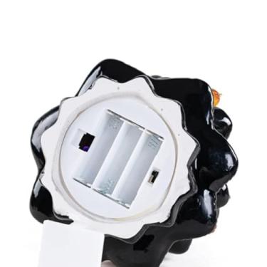 Imagem de Generic Ornamento Decorativo de Cerâmica Iluminado por árvore de Halloween para Lareira ou Mesa Ventiladores de Halloween Preto Pequeno 17,3 * 10 Cm Médio 23 * 16 Cm Bateria Operado para Decoração