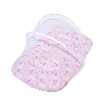 Imagem de Berço Portátil Ninho redutor Com Mosquiteiro Preço De Atacado, enxoval, bebê(luar rosa)