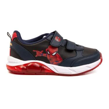 Imagem de Tênis Disney Homem Aranha Azul e Preto Menino, Marinho, Preto, Vermelh